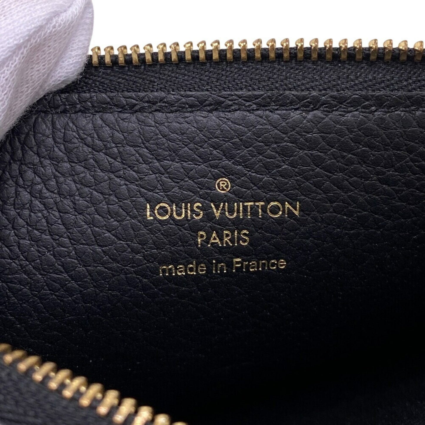Louis Vuitton Trio, Black, Leather, clutch