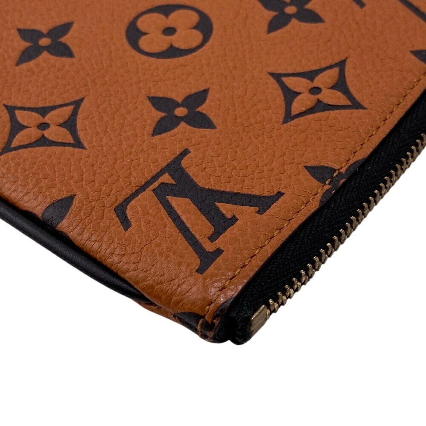 Louis Vuitton Trio, Black, Leather, clutch