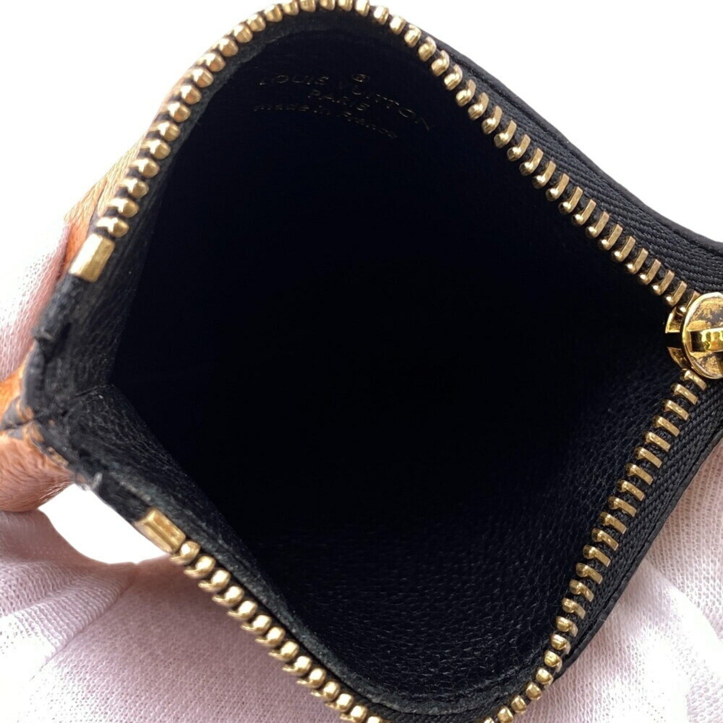 Louis Vuitton Trio, Black, Leather, clutch