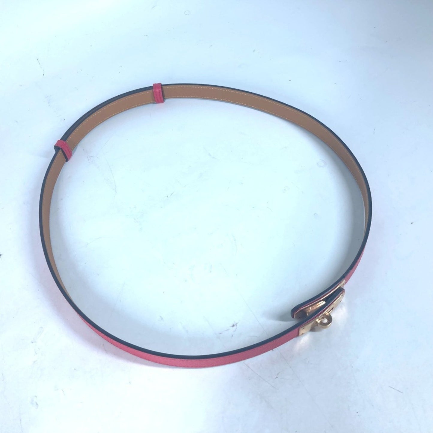 Hermès Kelly, Pink, Leather, belt