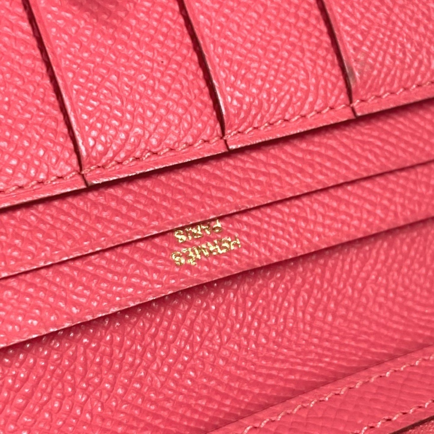 Hermès Béarn, Pink, Leather, wallet