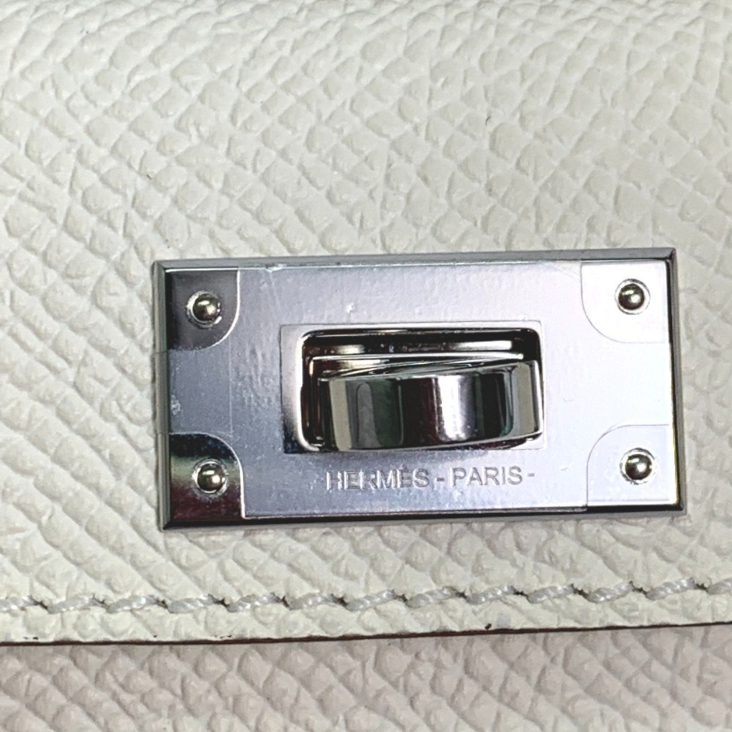 Hermès Kelly Clutch, Beige, Leather, wallet