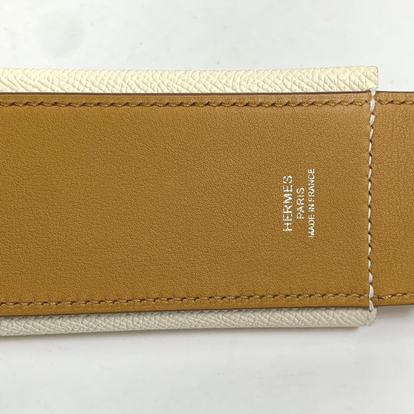 Hermès Kelly Clutch, Beige, Leather, wallet