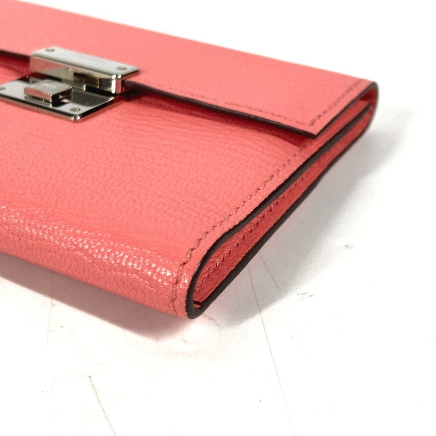 Hermès Clic Mini, Pink, Leather, wallet