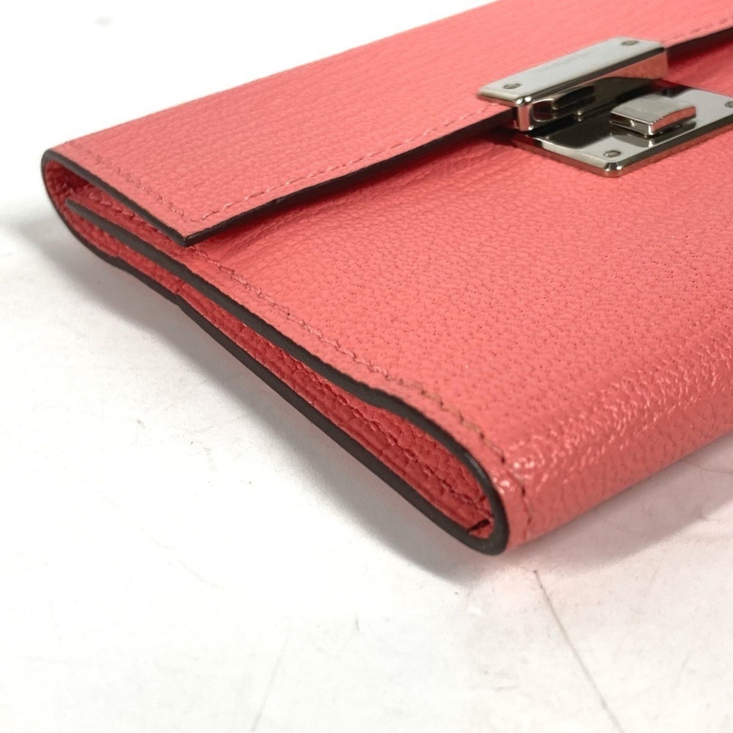 Hermès Clic Mini, Pink, Leather, wallet