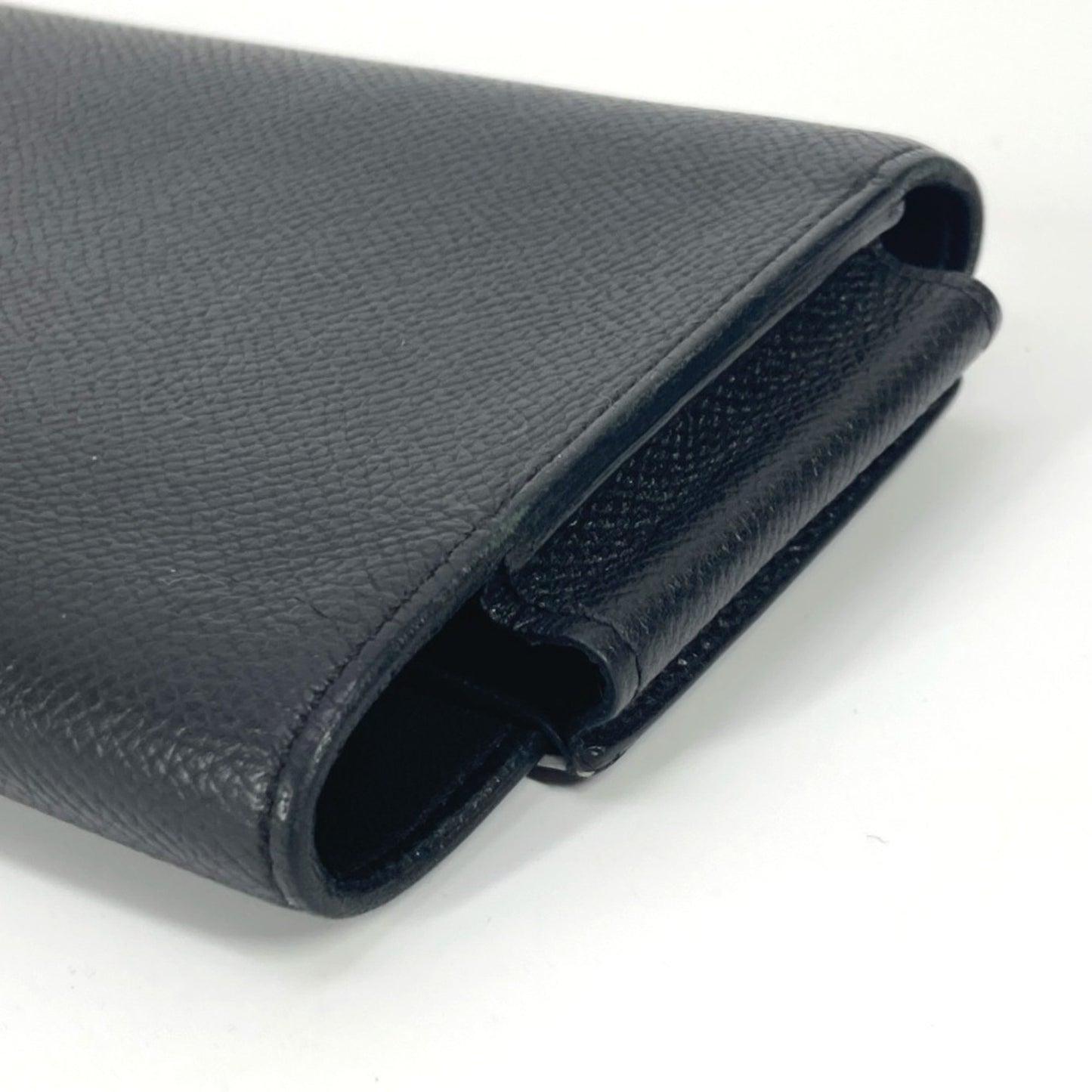 Hermès Passant, Black, Leather, wallet