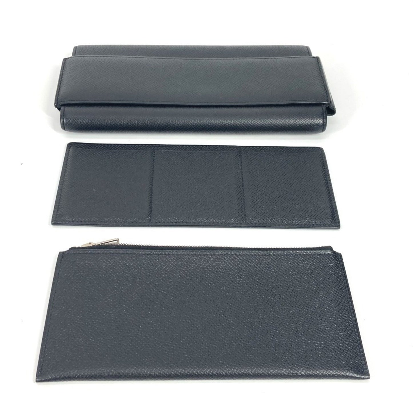 Hermès Passant, Black, Leather, wallet