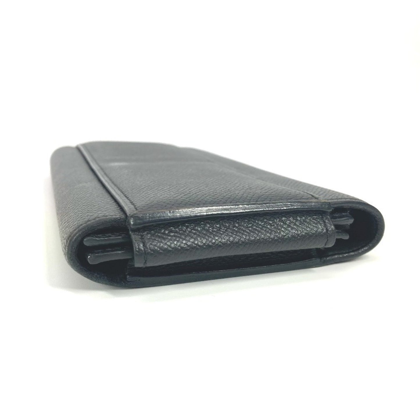 Hermès Passant, Black, Leather, wallet