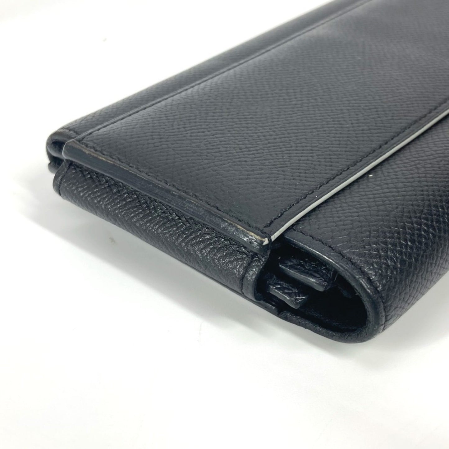 Hermès Passant, Black, Leather, wallet
