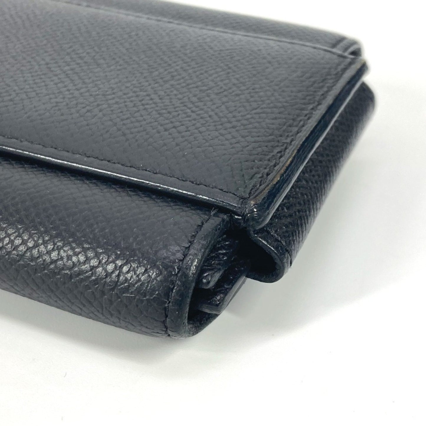 Hermès Passant, Black, Leather, wallet