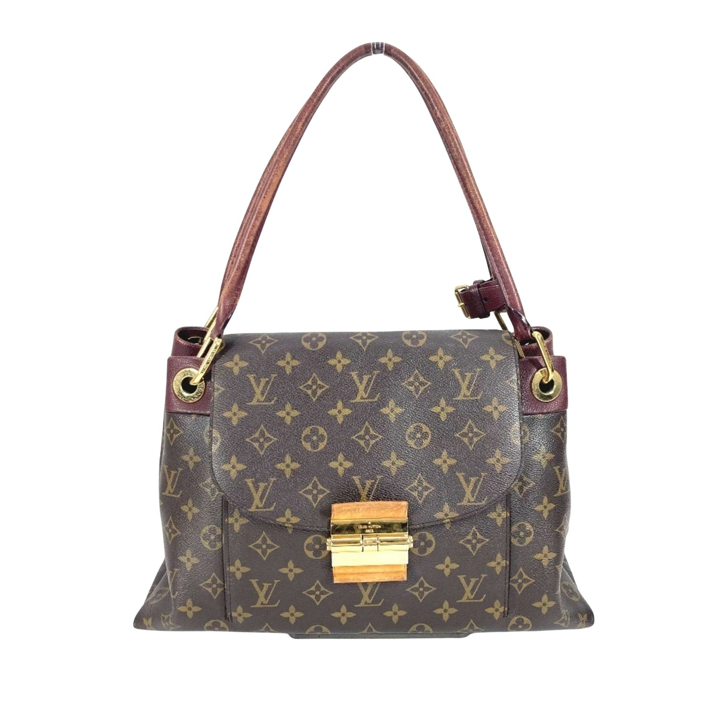 Louis Vuitton Olympe, Brown, Canvas, shoulder