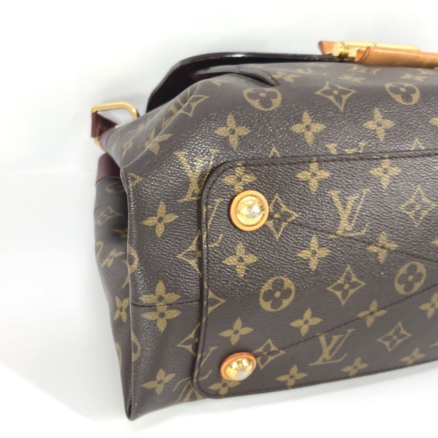 Louis Vuitton Olympe, Brown, Canvas, shoulder