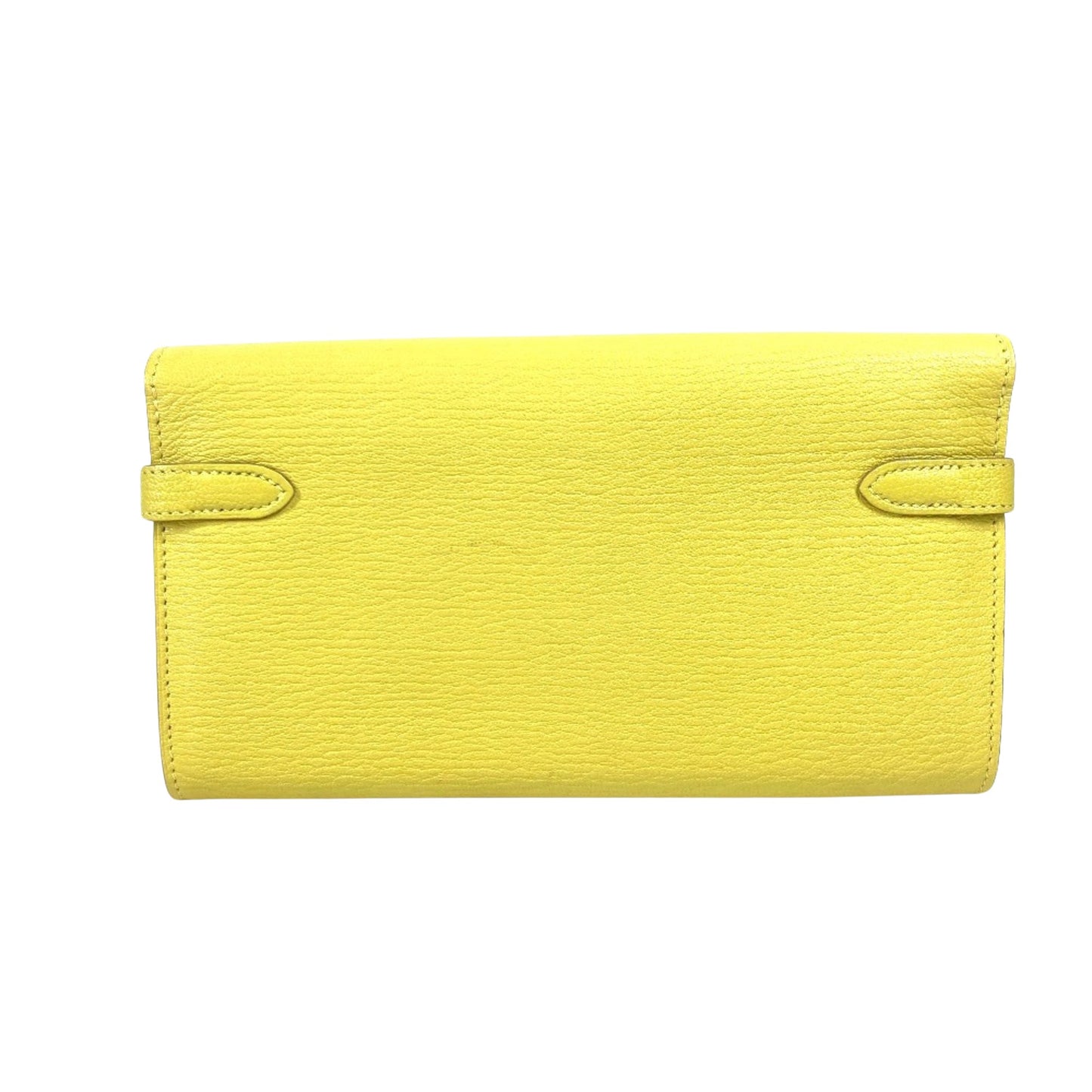 Hermès Kelly, Yellow, Leather, wallet