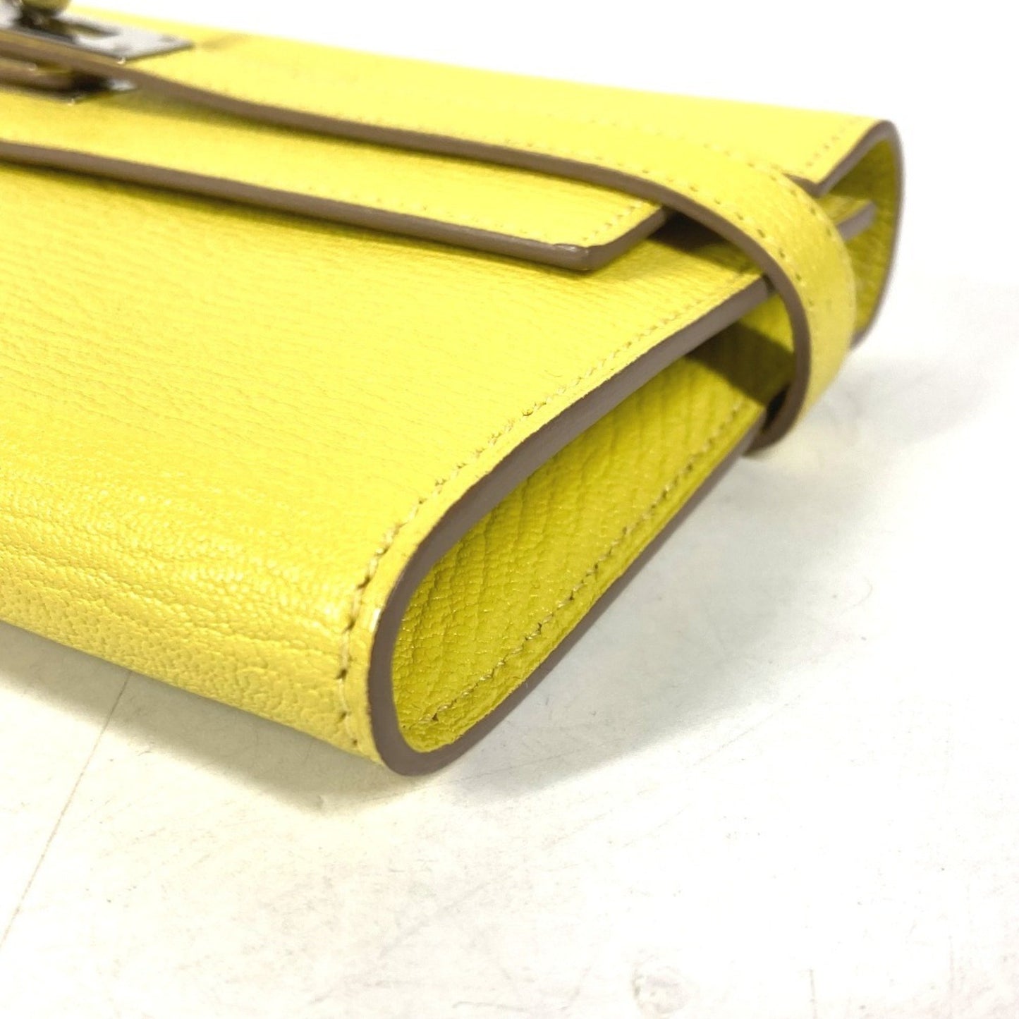 Hermès Kelly, Yellow, Leather, wallet
