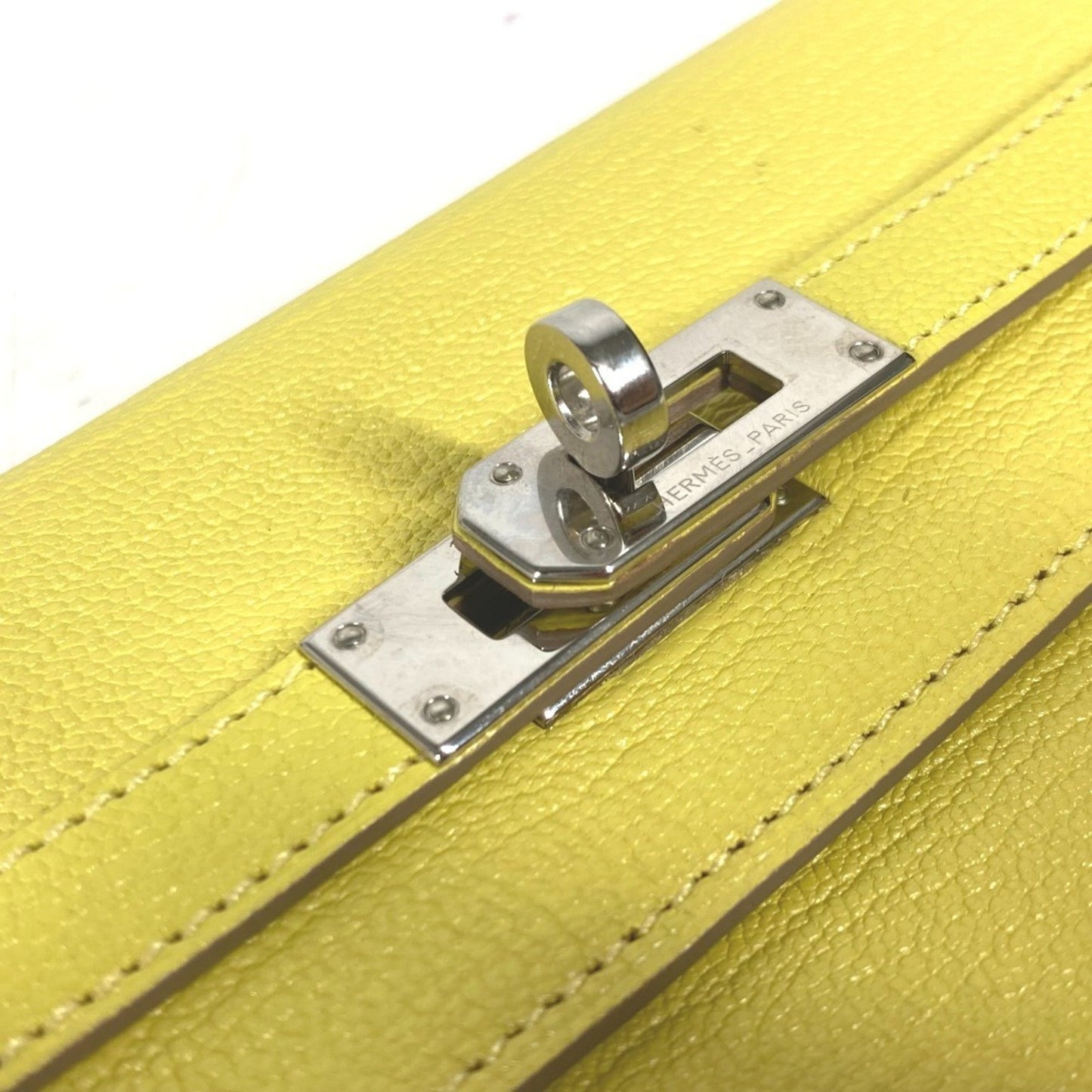 Hermès Kelly, Yellow, Leather, wallet