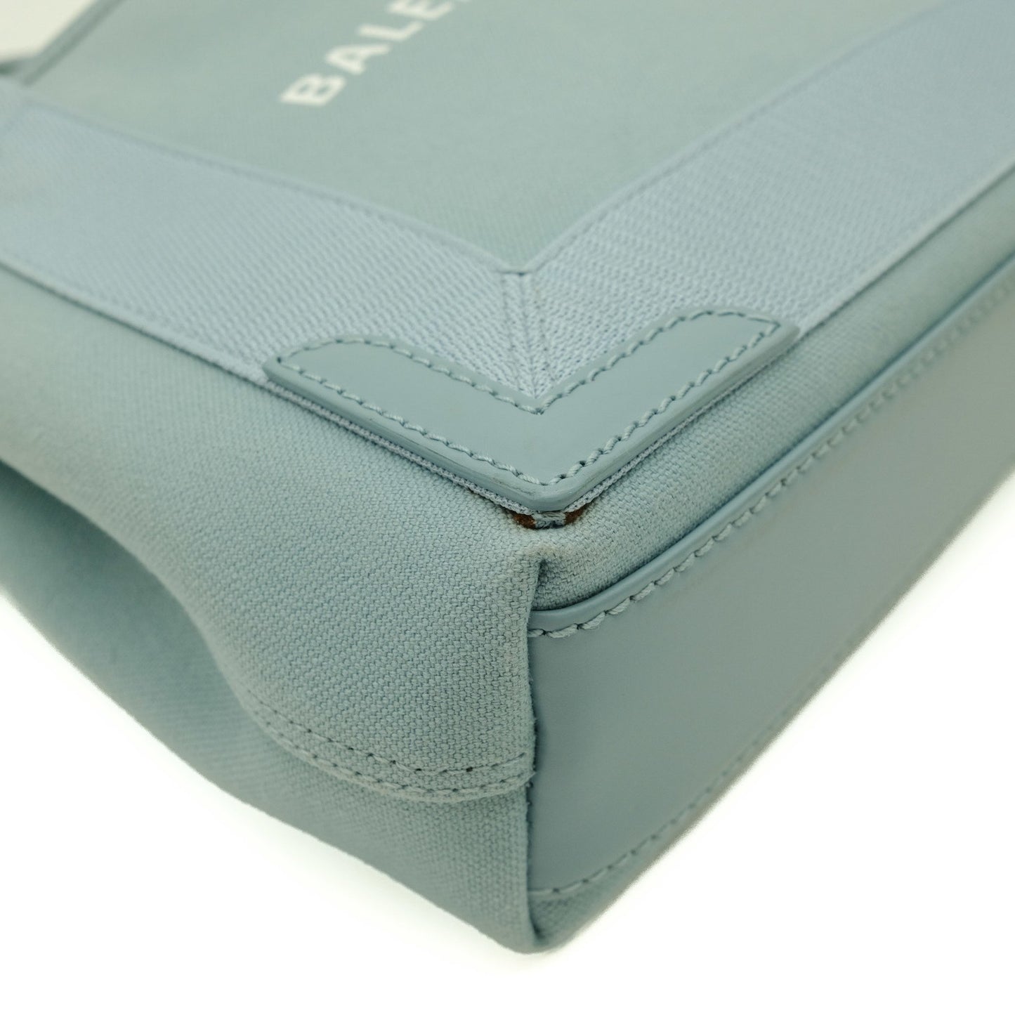 Balenciaga Navy Cabas, Blue, Canvas, handbag
