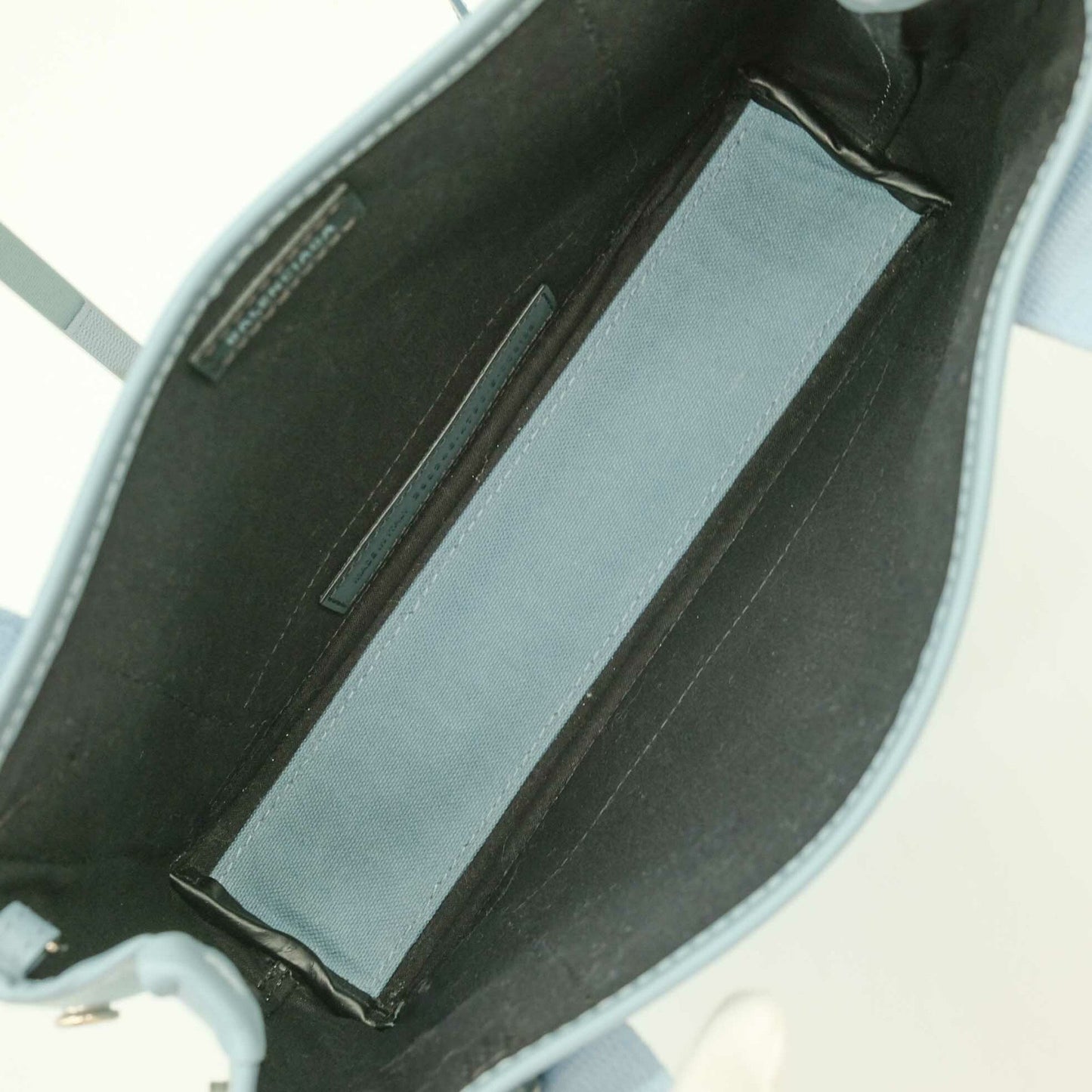 Balenciaga Navy Cabas, Blue, Canvas, handbag