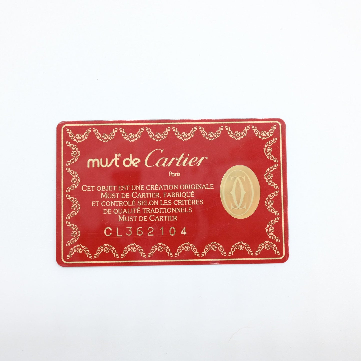 Cartier Must de Cartier, Burgundy, Leather, shoulder
