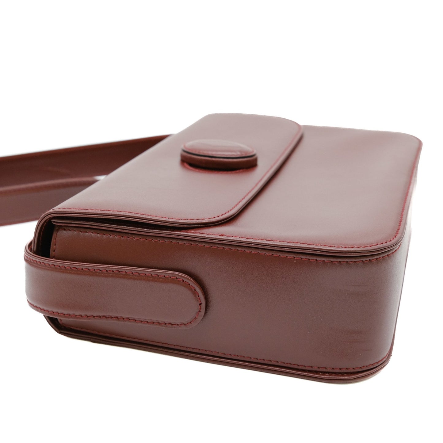 Cartier Must de Cartier, Burgundy, Leather, shoulder