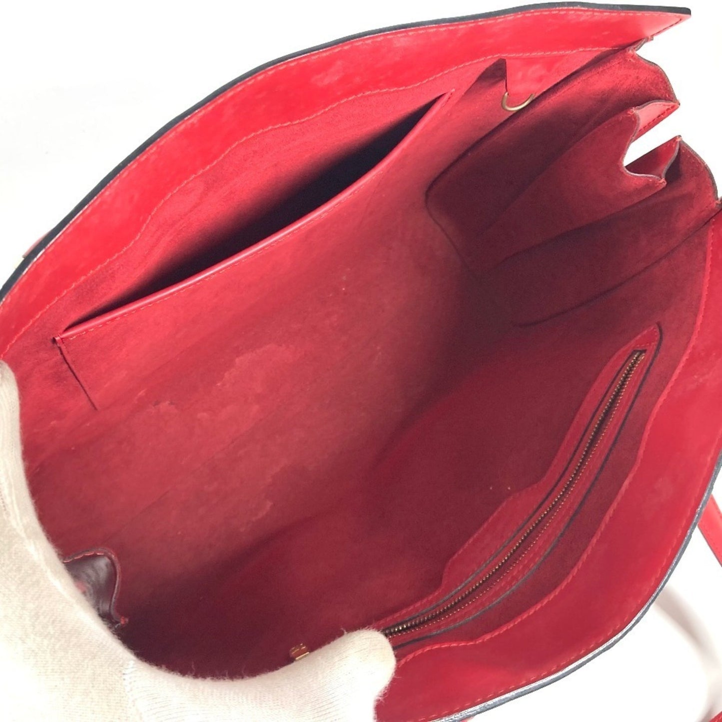 Louis Vuitton Duplex, Red, Leather, shoulder