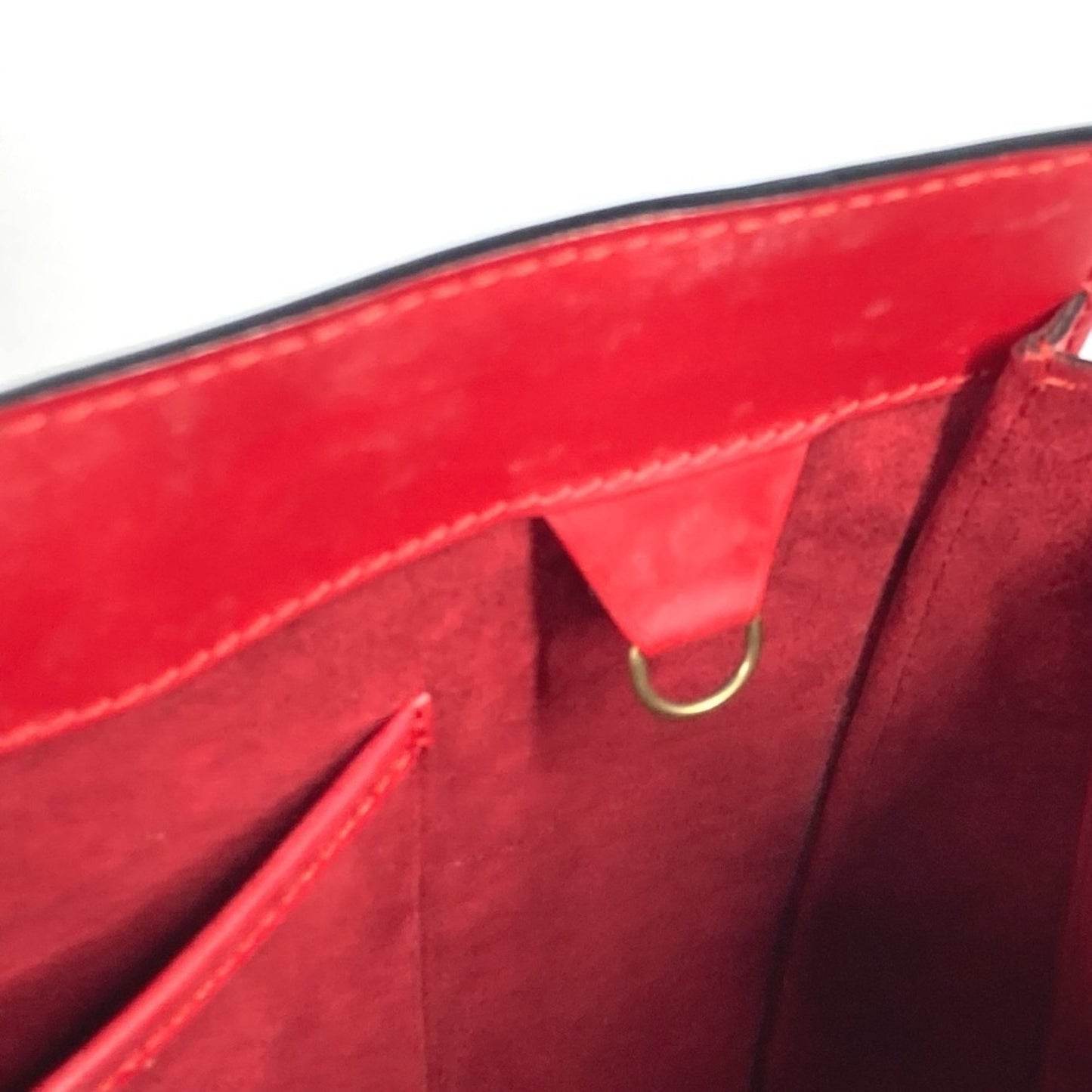 Louis Vuitton Duplex, Red, Leather, shoulder