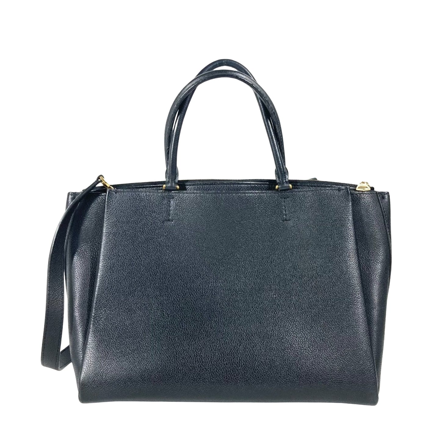 Louis Vuitton Lockmeto, Black, Leather, handbag