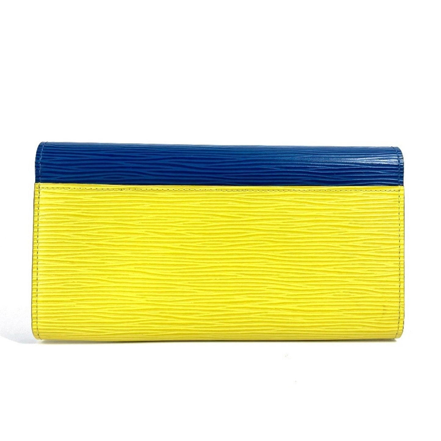 Louis Vuitton Portefeuille Sarah, Navy, Leather, wallet