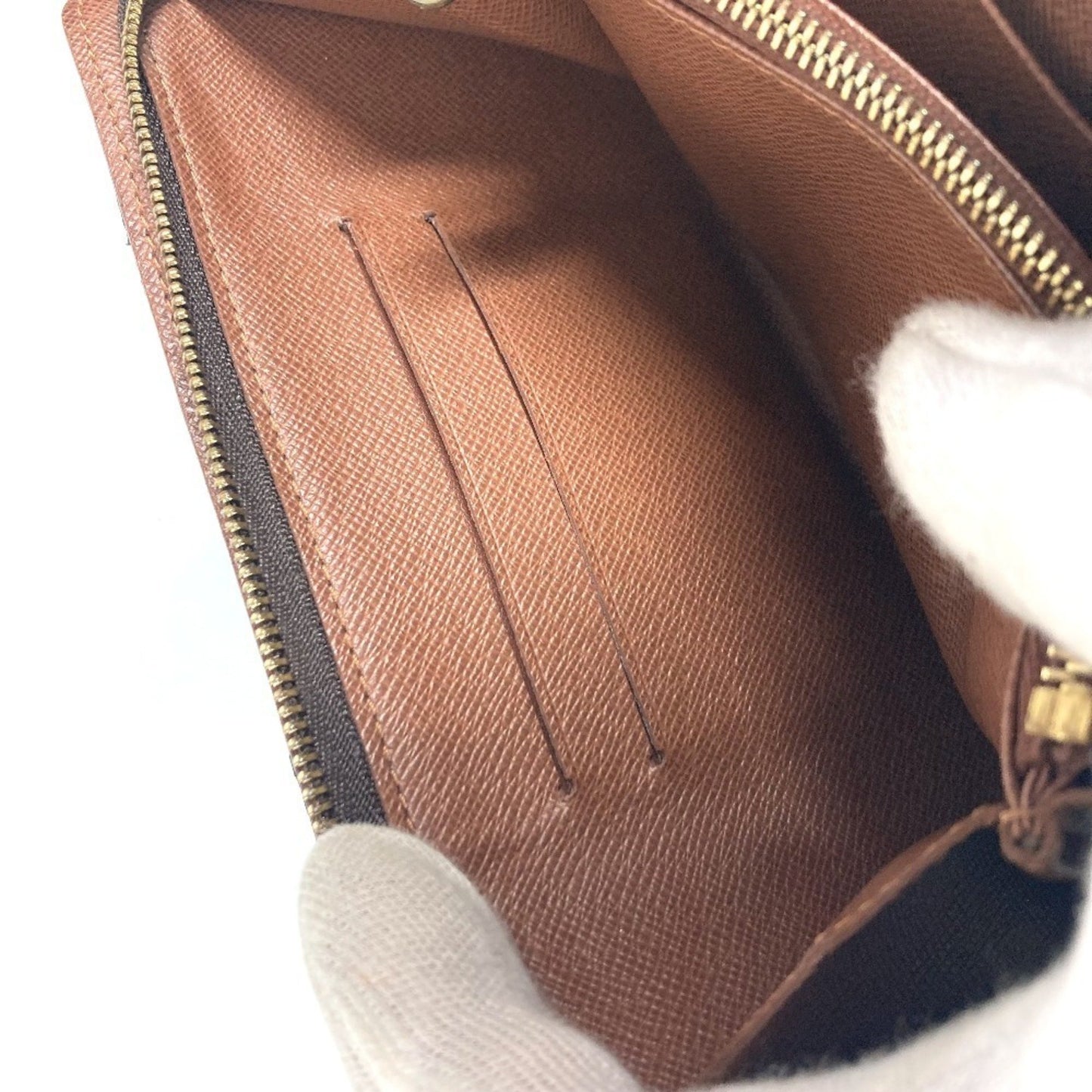 Louis Vuitton Zippy wallet, Brown, Canvas, wallet