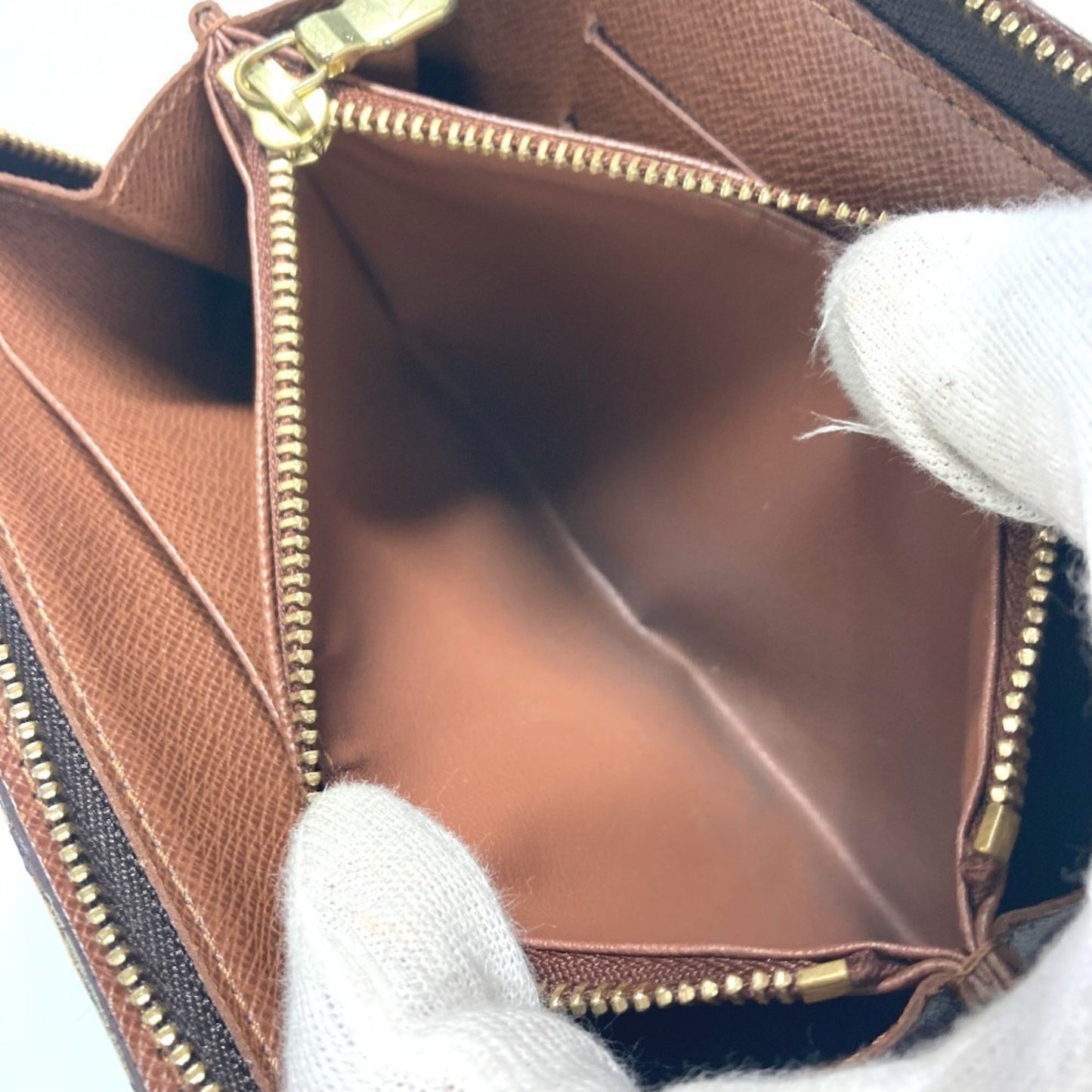 Louis Vuitton Zippy wallet, Brown, Canvas, wallet