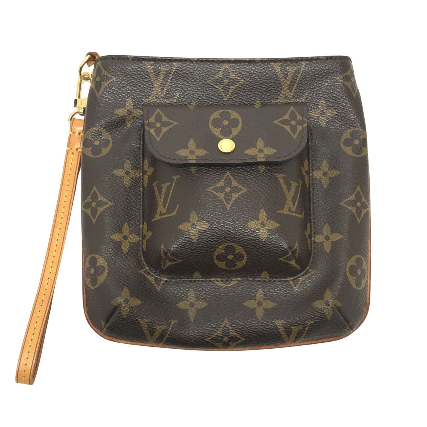 Louis Vuitton Partition, Brown, Canvas, clutch