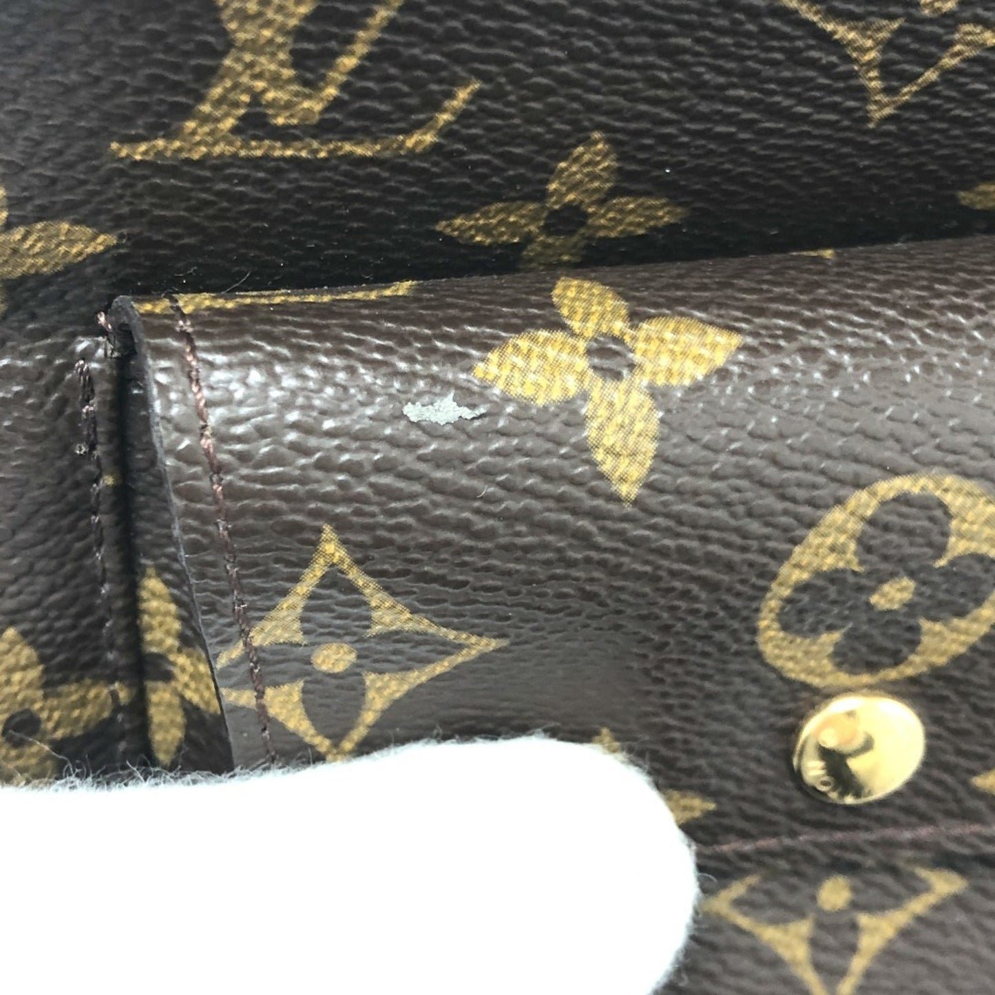 Louis Vuitton Partition, Brown, Canvas, clutch