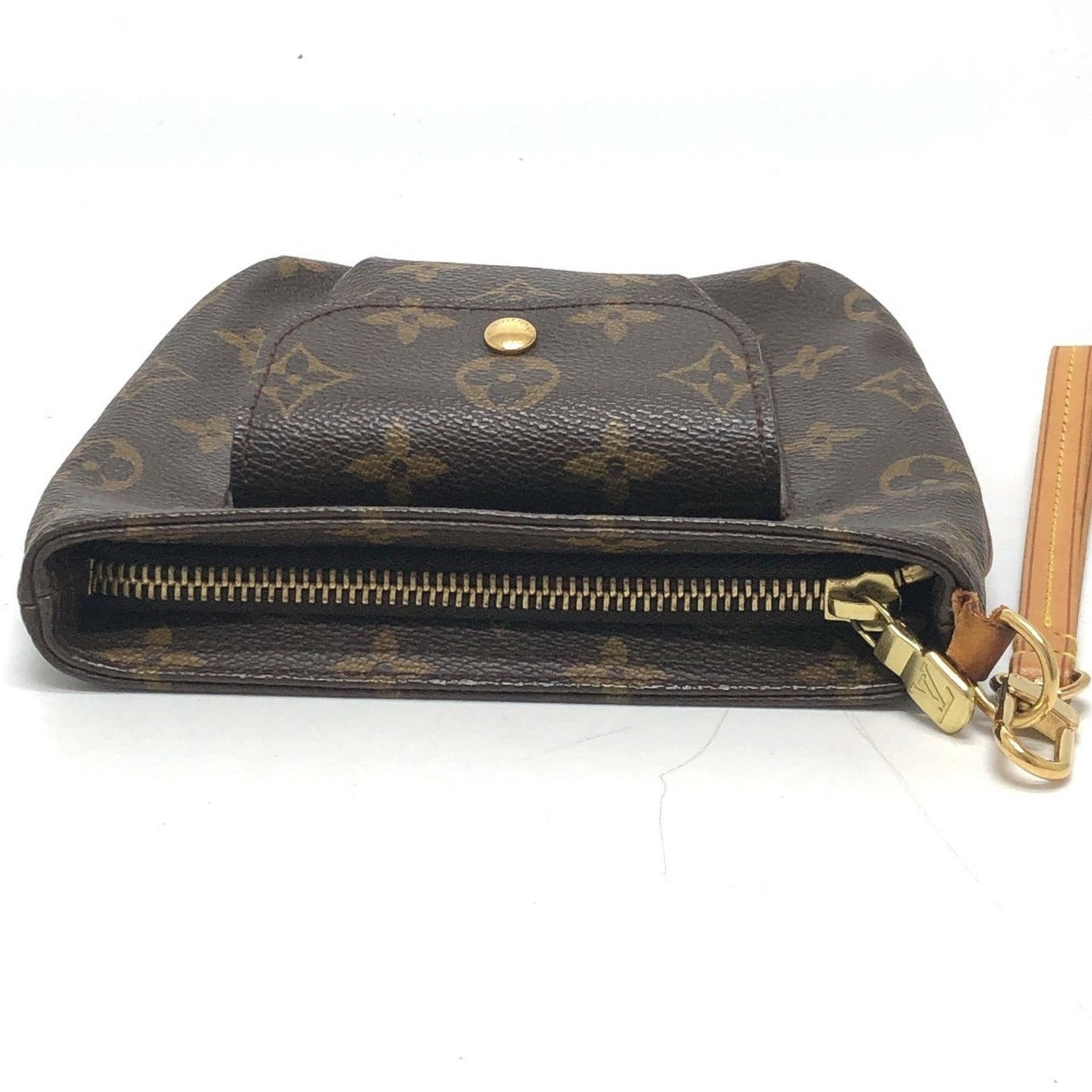 Louis Vuitton Partition, Brown, Canvas, clutch