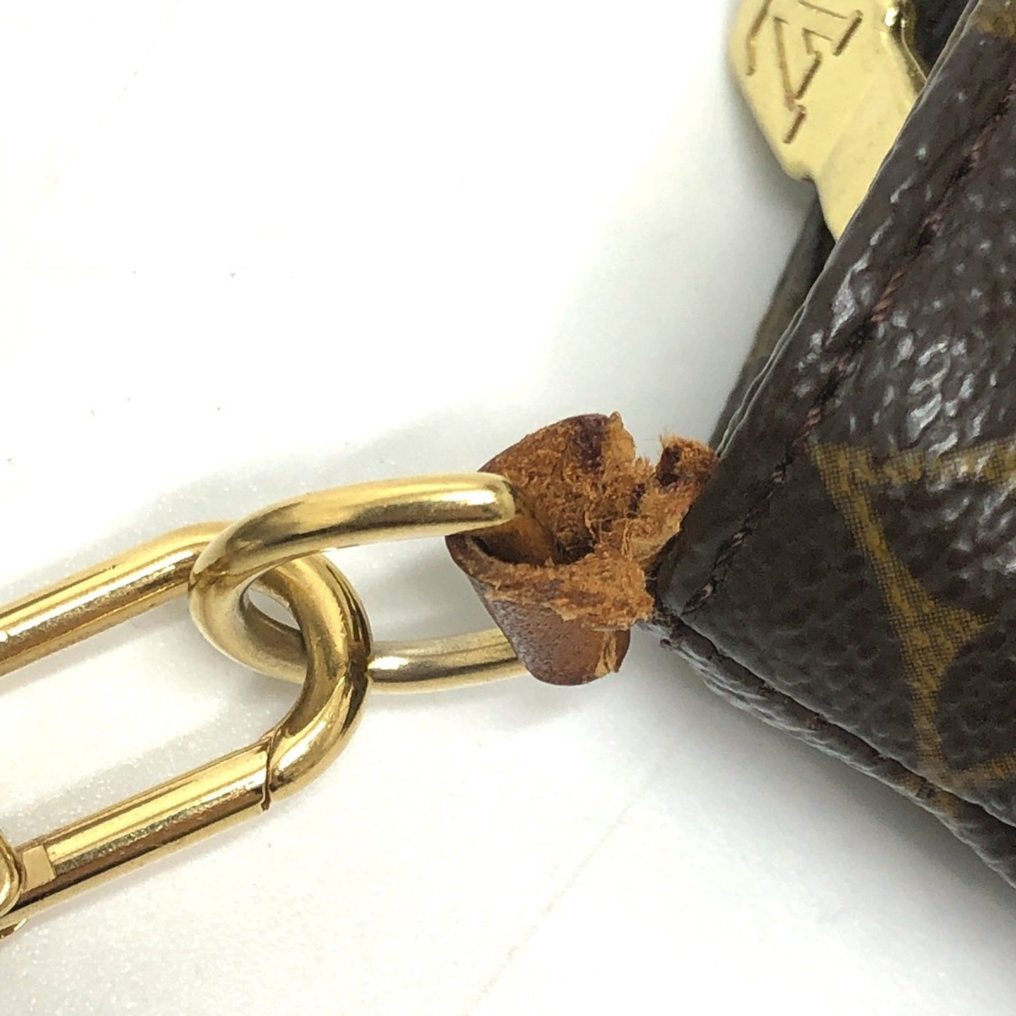 Louis Vuitton Partition, Brown, Canvas, clutch