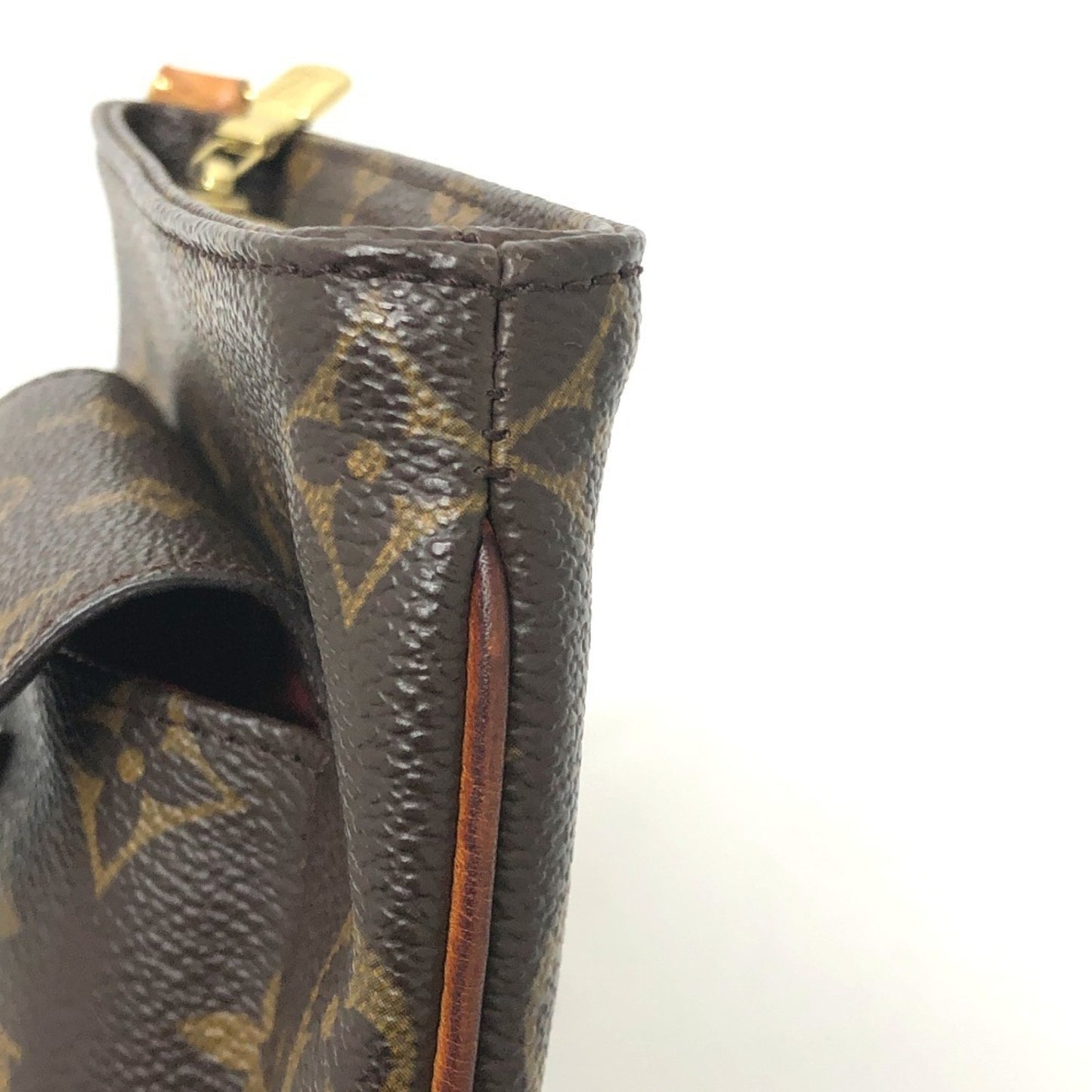 Louis Vuitton Partition, Brown, Canvas, clutch
