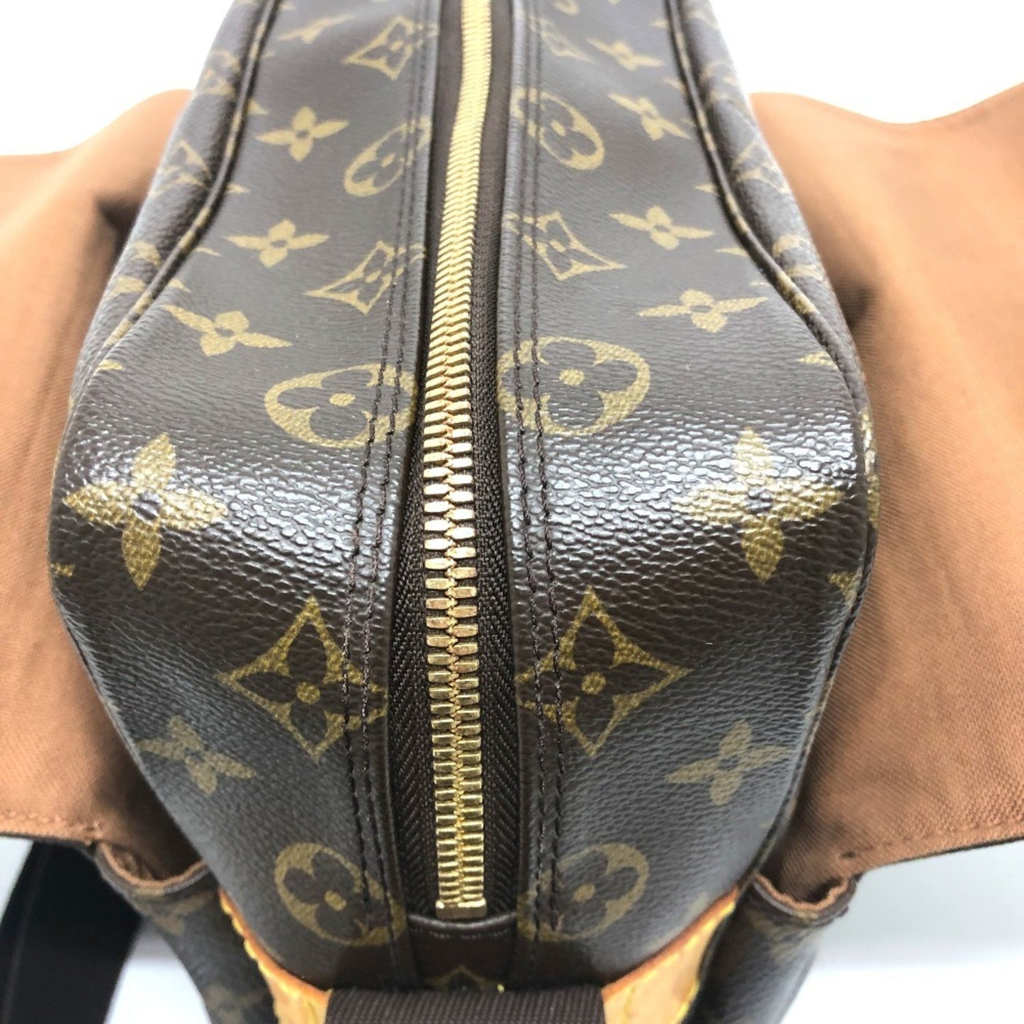 Louis Vuitton Naviglio, Brown, Canvas, shoulder