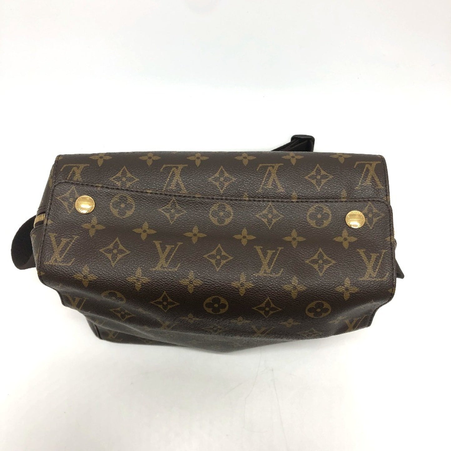 Louis Vuitton Naviglio, Brown, Canvas, shoulder