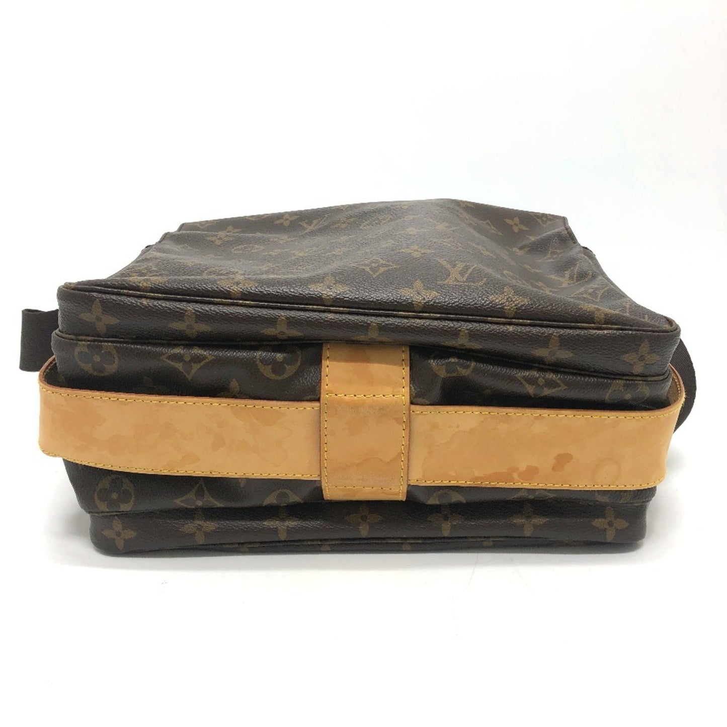 Louis Vuitton Naviglio, Brown, Canvas, shoulder