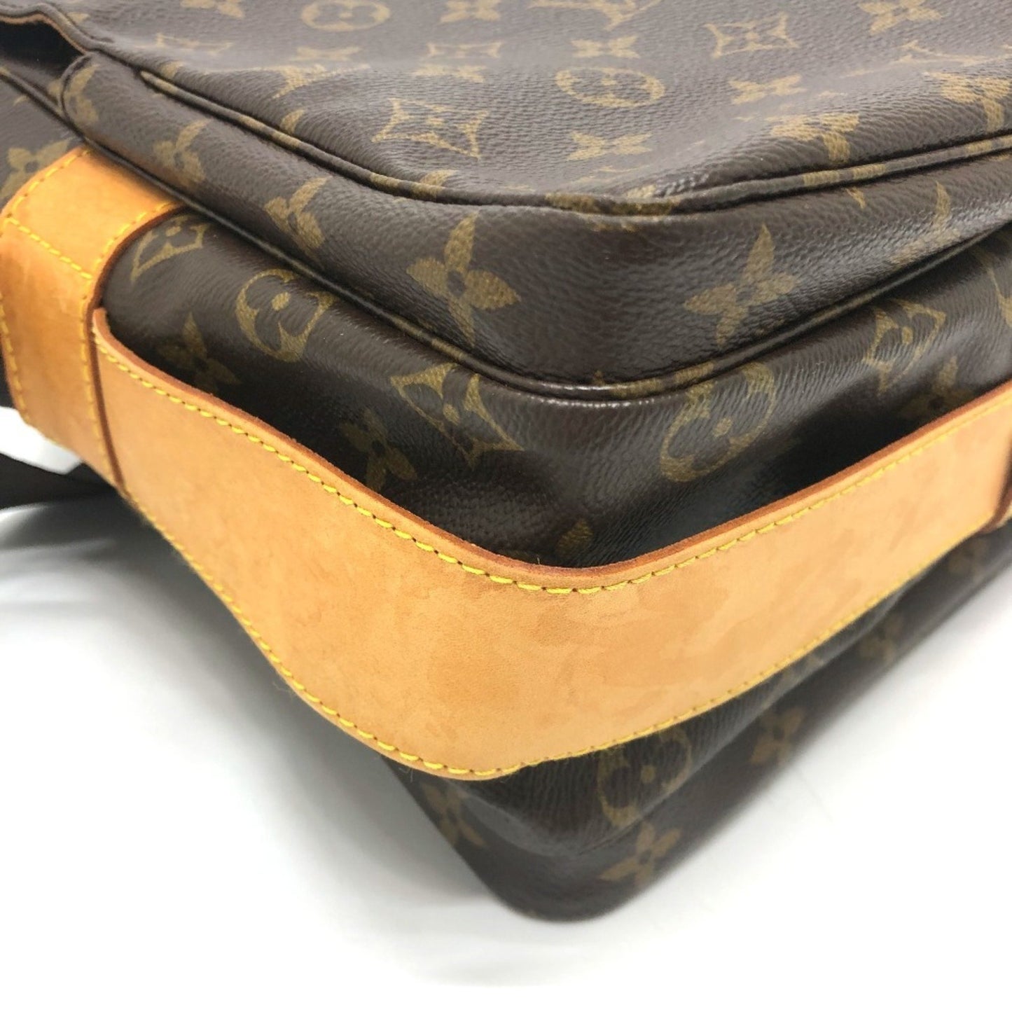 Louis Vuitton Naviglio, Brown, Canvas, shoulder