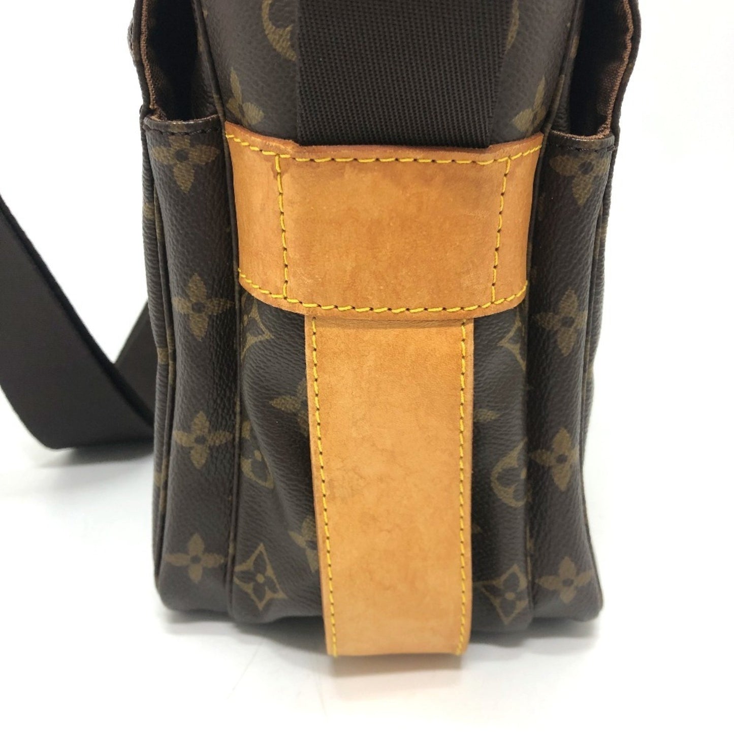 Louis Vuitton Naviglio, Brown, Canvas, shoulder