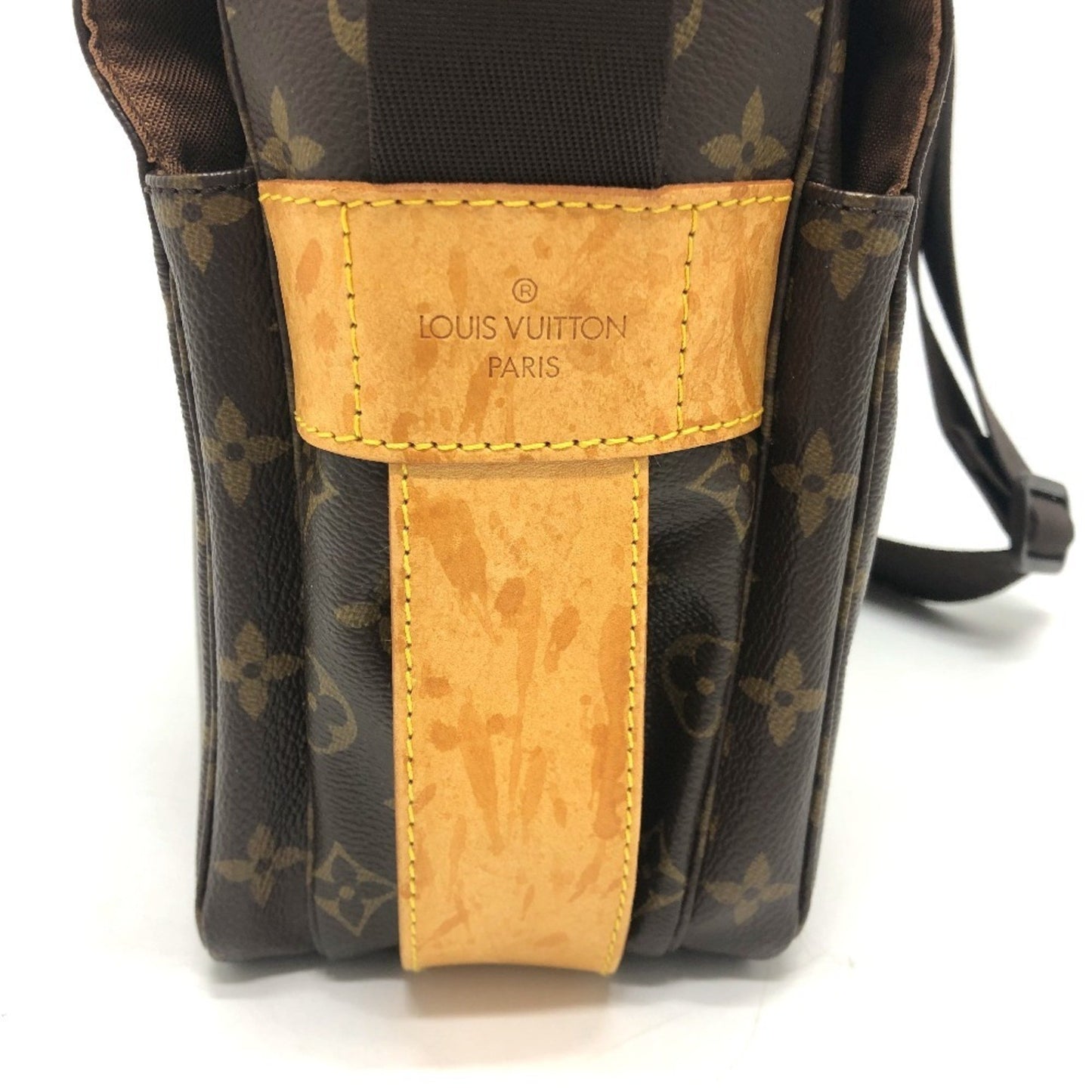 Louis Vuitton Naviglio, Brown, Canvas, shoulder