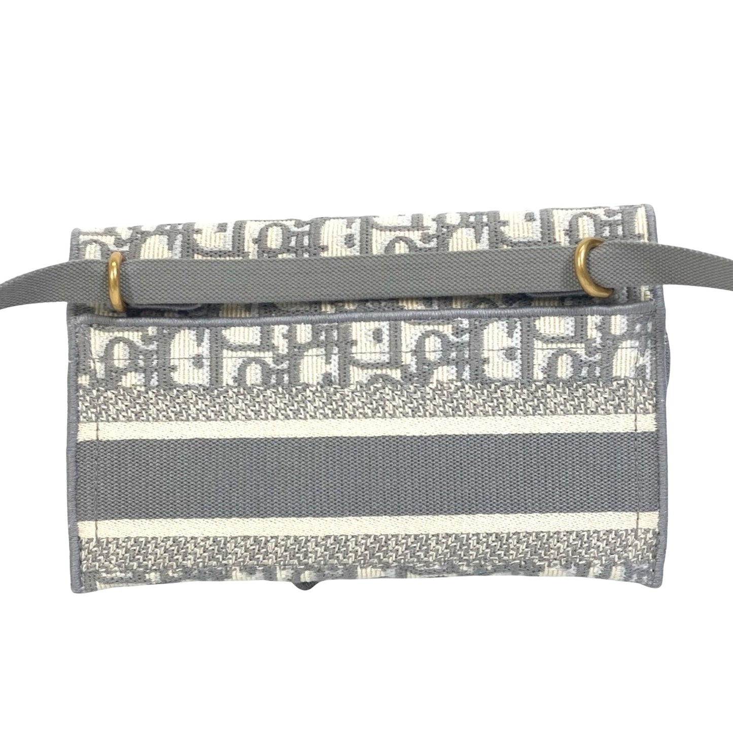 Dior Saddle Dior Oblique, Grey, Canvas, shoulder