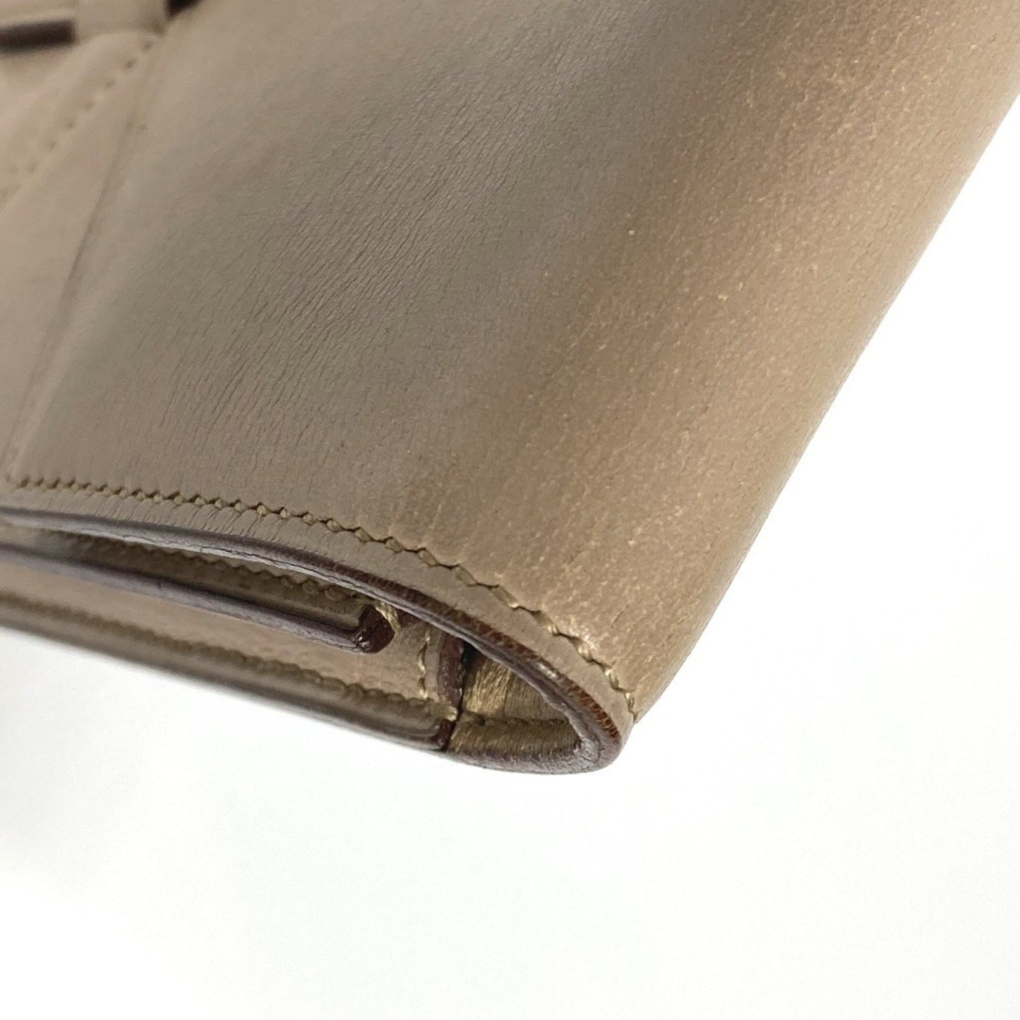 Hermès, Beige, Leather, clutch