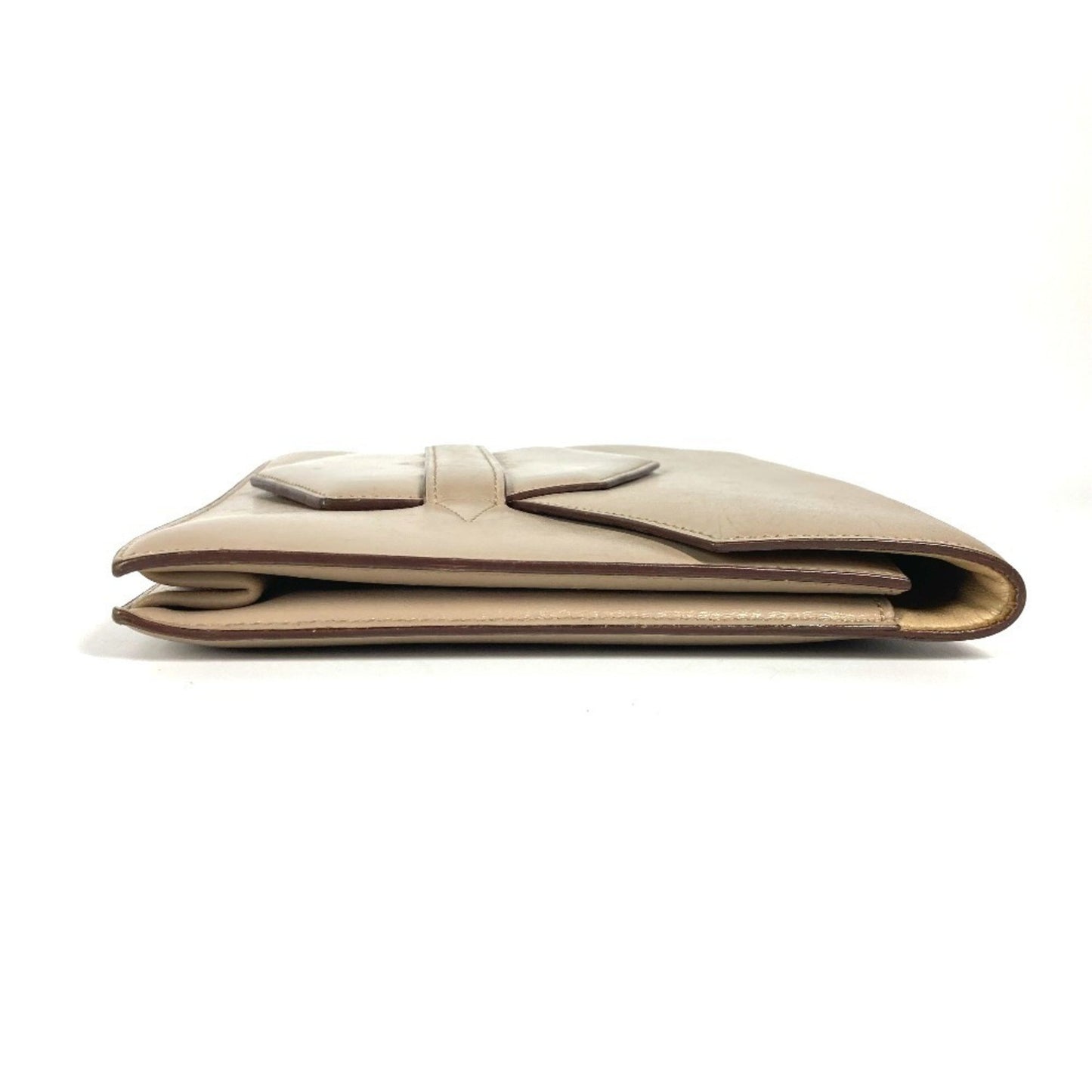 Hermès, Beige, Leather, clutch