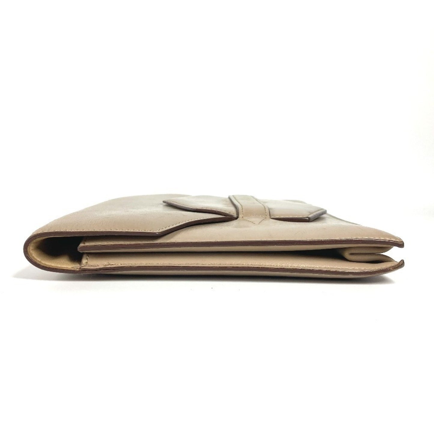 Hermès, Beige, Leather, clutch