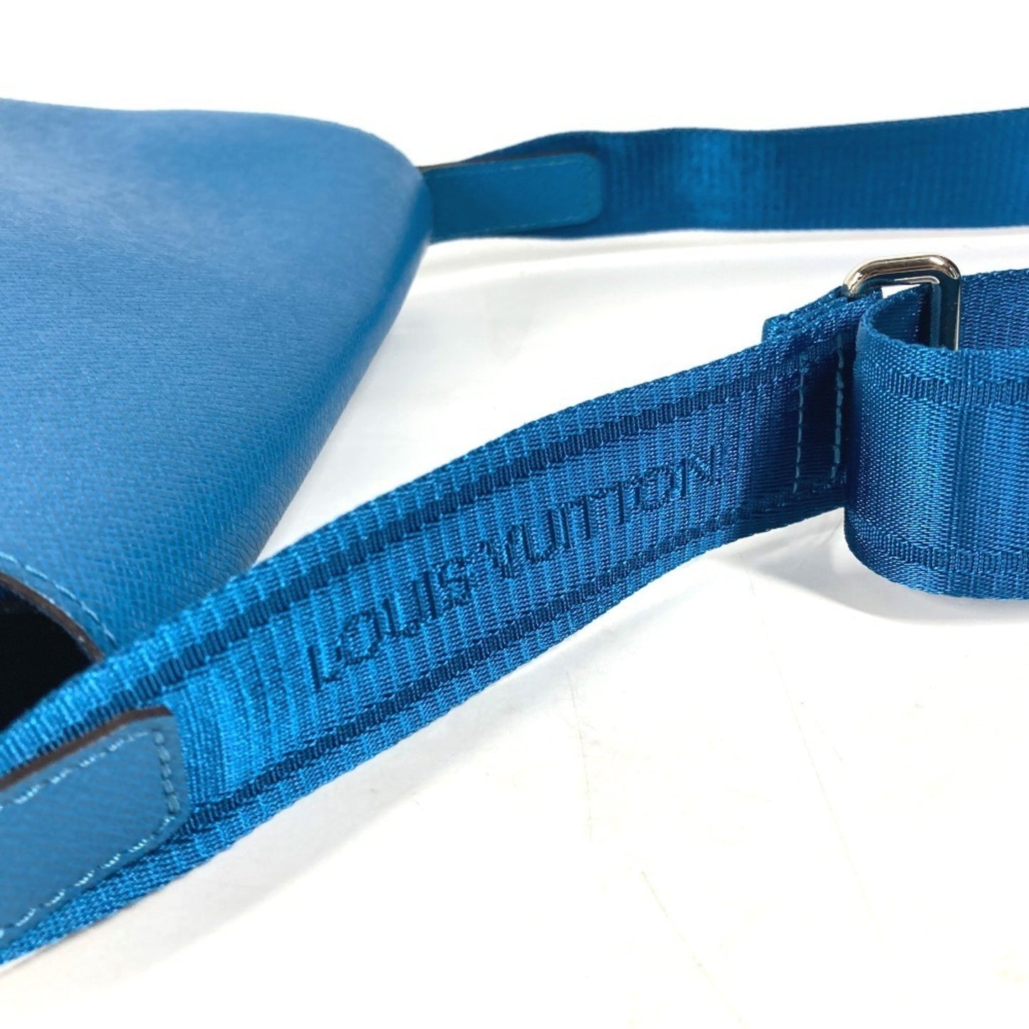 Louis Vuitton Roman, Blue, Leather, shoulder