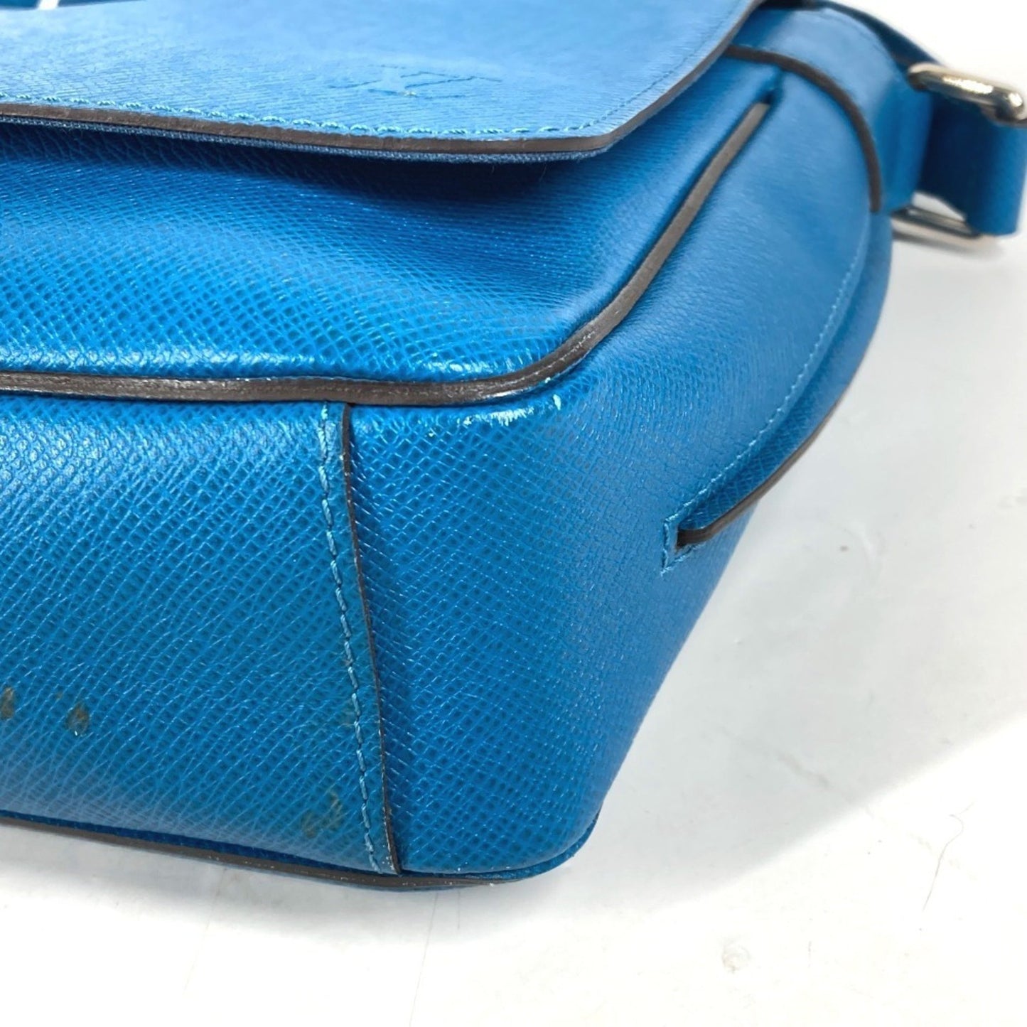 Louis Vuitton Roman, Blue, Leather, shoulder