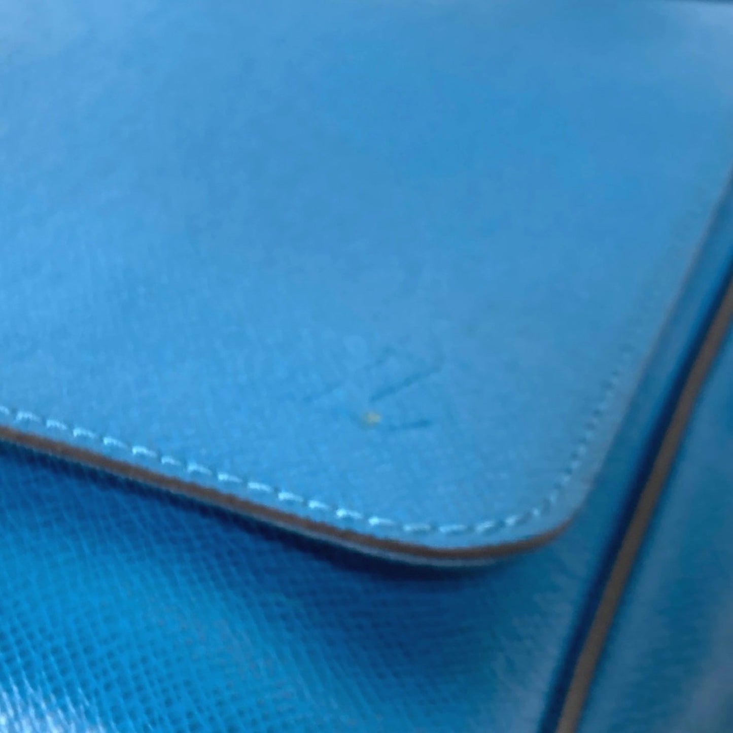 Louis Vuitton Roman, Blue, Leather, shoulder