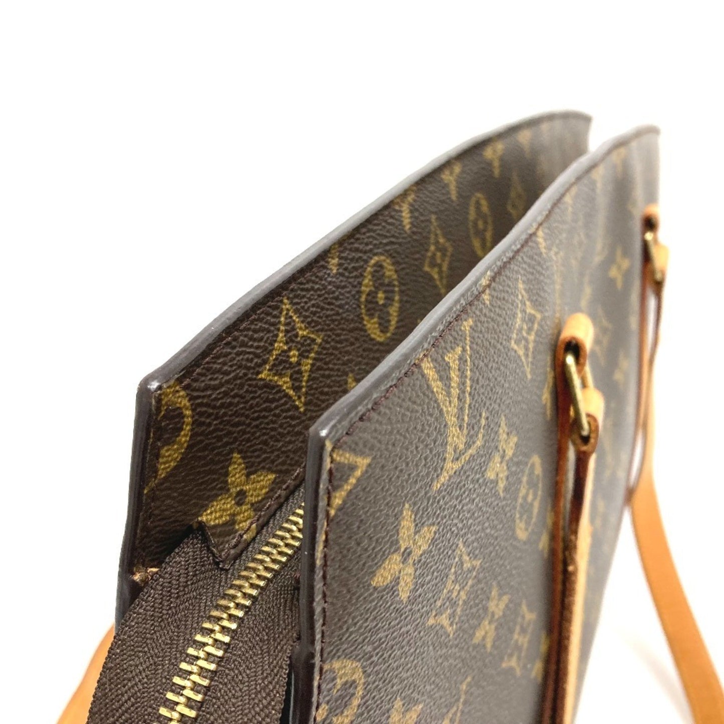 Louis Vuitton Babylone, Brown, Canvas, shoulder