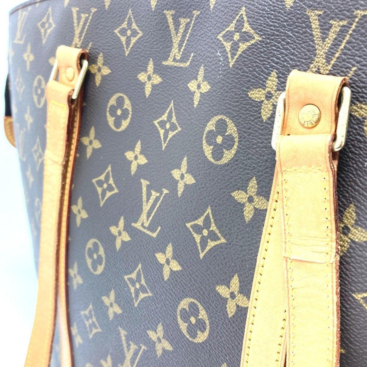 Louis Vuitton Babylone, Brown, Canvas, shoulder