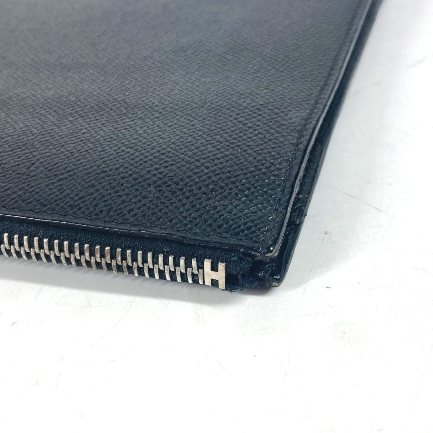 Hermès Cityhall, Black, Leather, clutch